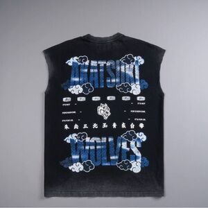 DARC SPORT X NARUTO AKATSUKI "PREMIUM" MUSCLE TEE IN BLACK SIZE MEDIUM